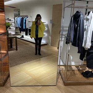 In Search of : LV QUILTED PUFFER COAT. Yellow